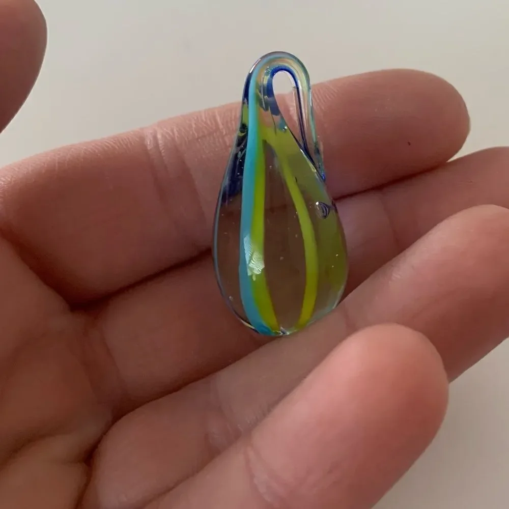Hand Blown Art Glass Pendant